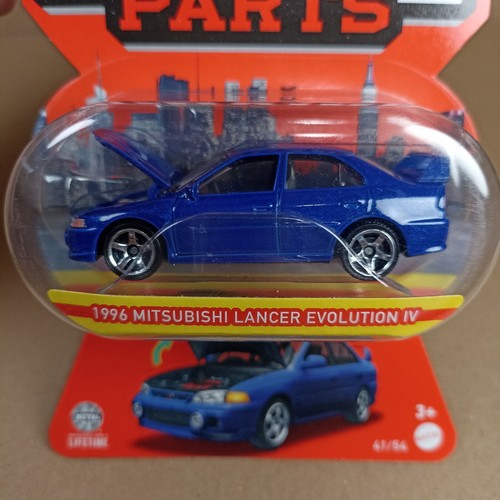 Matchbox Moving Parts 1996 Mitsubishi Lancer Evolution IV Blue