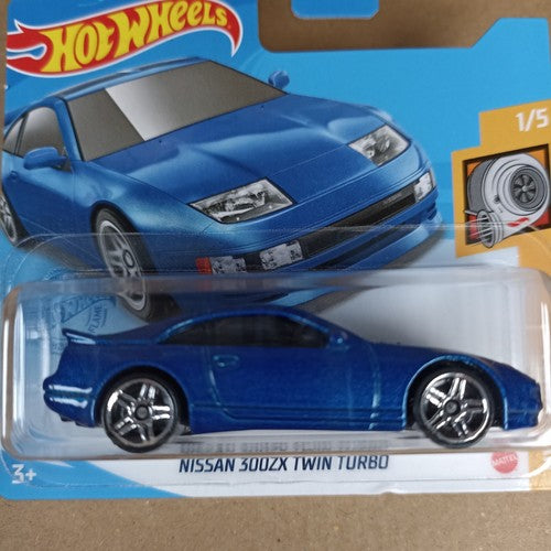 Hot Wheels Turbo Nissan 300ZX Twin Turbo Blue 2022 Short Card