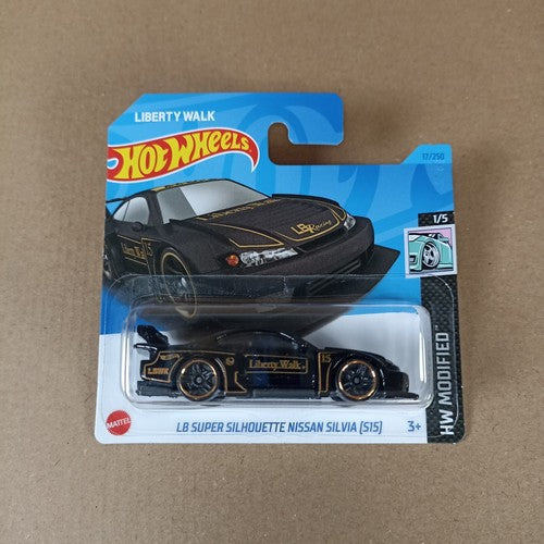 Hot Wheels 2023 Modified Black LB Super Silhouette Nissan Silvia S15 Short Card