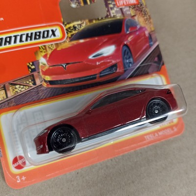 Matchbox Tesla Model S Red #89 2024 Short Card