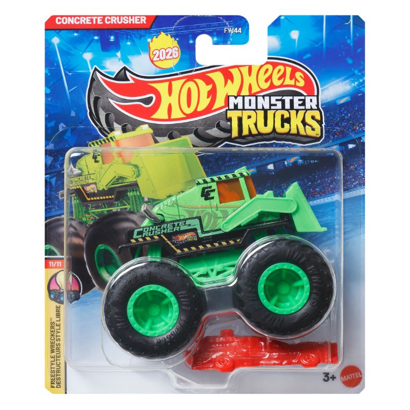 Hot Wheels Monster Trucks Concrete Crusher Die-Cast Vehicle (FYJ44)