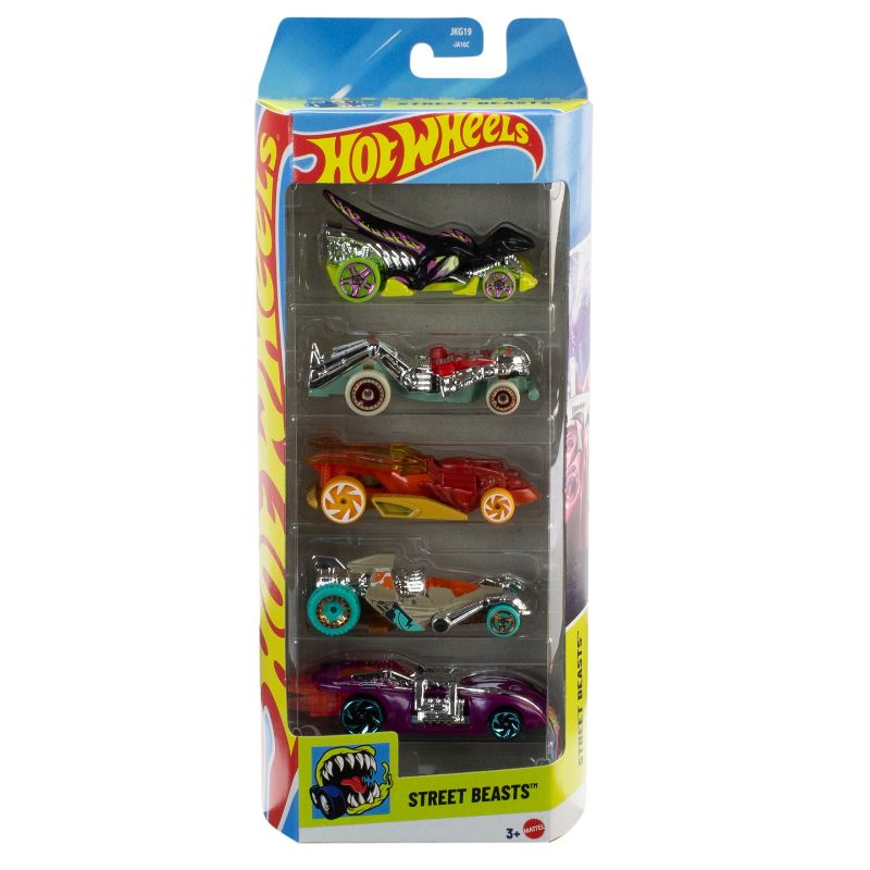 Hot Wheels Set Street Beasts 5-Pack Toy Cars JKG19 (1806)