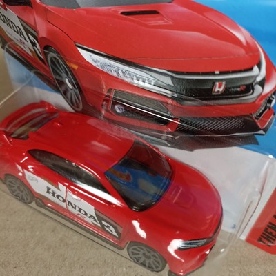 Hot Wheels 2018 Honda Civic Type R 2025 #123 Then & Now Short Card