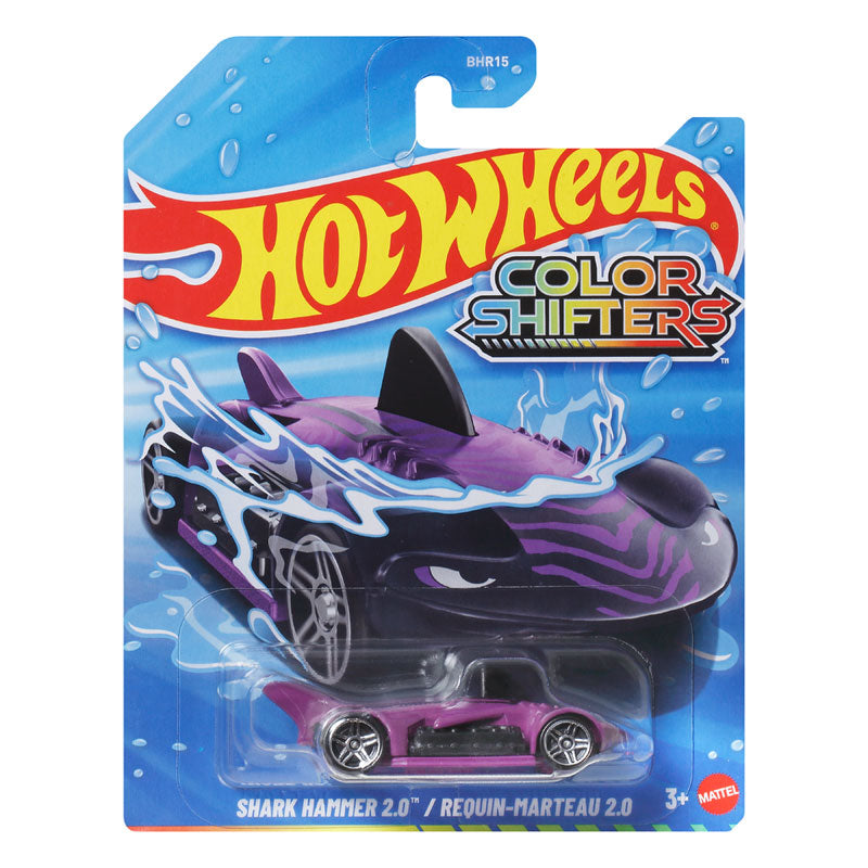 Hot Wheels Color Shifters Shark Hammer 2.0 Chromatic Lightning Diecast Toy (BHR15)