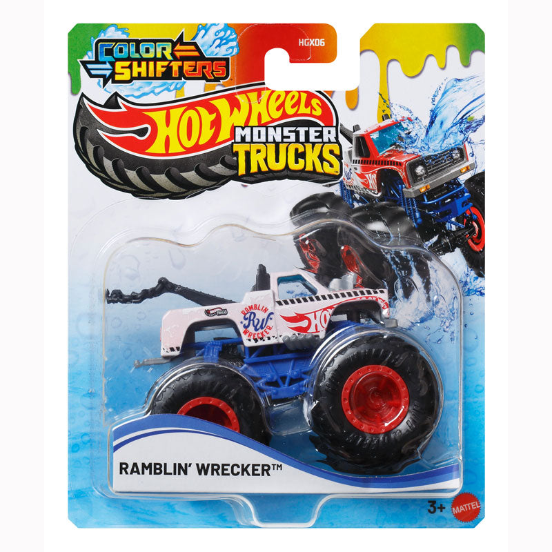 Hot Wheels Monster Trucks Color Shifters Ramblin' Wrecker (HGX06)