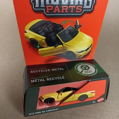2025 Matchbox Moving Parts 2020 BMW M4 Cabriolet Yellow
