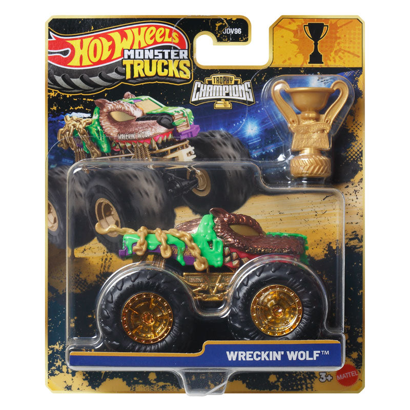 Hot Wheels Monster Trucks Wreckin' Wolf Bigfoot 50th Anniversary Edition (JDV96)
