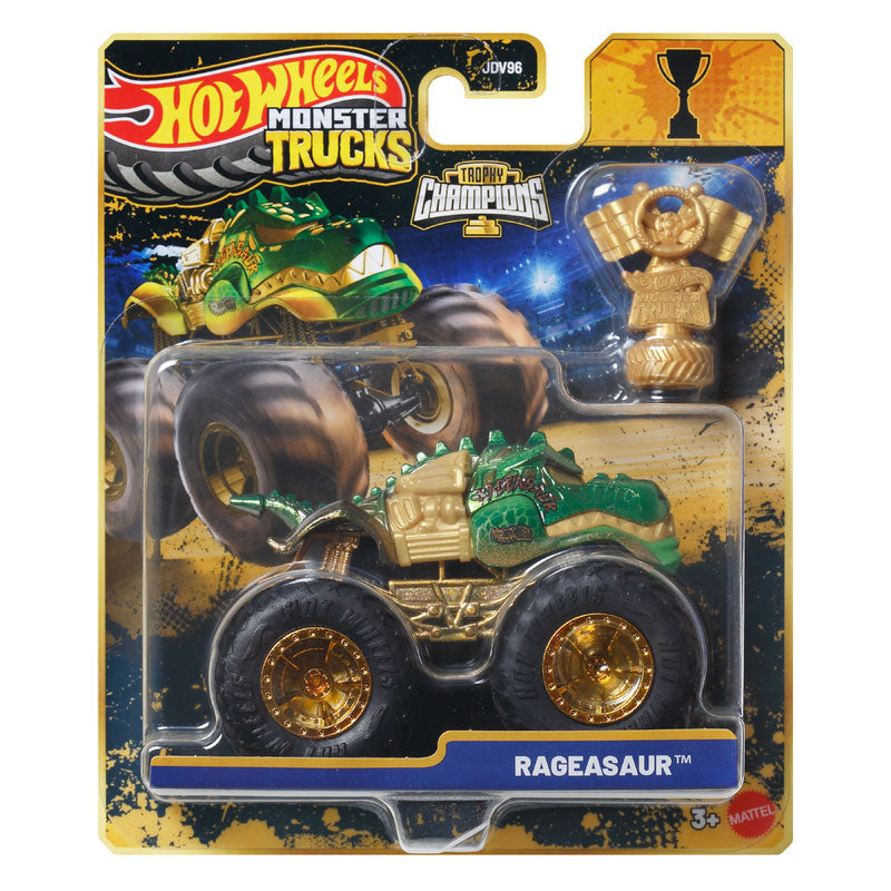 Hot Wheels Monster Trucks Rageasaur Bigfoot 50th Anniversary 1:64 Scale Vehicle (JDV96)