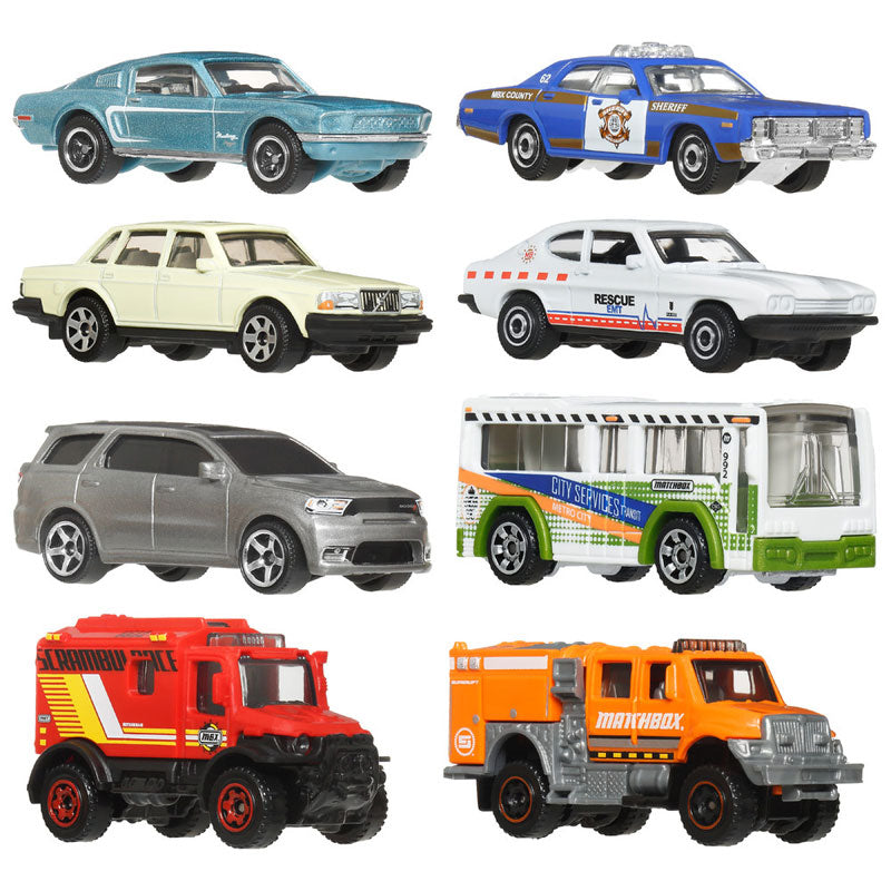 Matchbox Set Of 8 HVR81 Mattel Toy Cars Collection (HVR81)