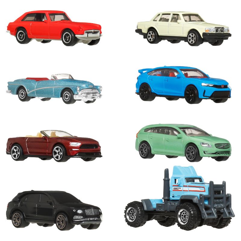 Matchbox Set Of 8 HVR81 Mattel Toy Cars Collection (HVR81)