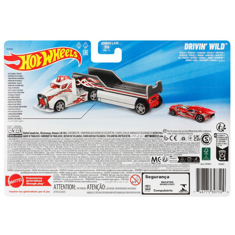 Hot Wheels Super Hauler Drivin' Wild Toy Truck (BDW51)