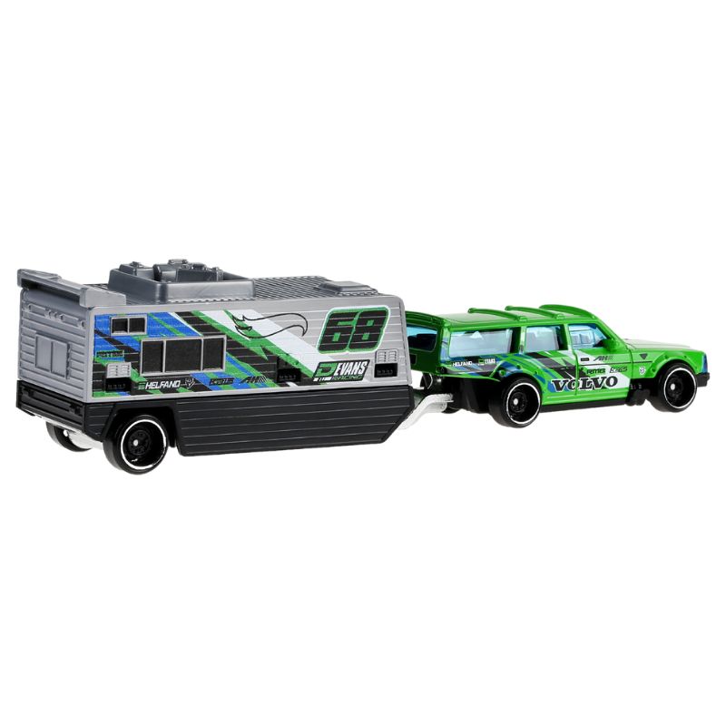 Hot Wheels Volvo 240 Drift Camper Track Fleet E Diecast Vehicle (HYT56)