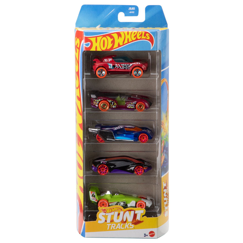 Hot Wheels Set Mattel 5-Pack Stunt Tracks Vehicles (1806)