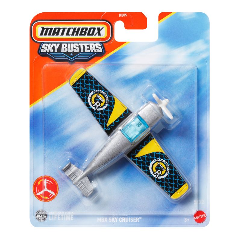 Matchbox Sky Busters Airplane MBX Sky Cruiser Toy Collectible (JDJ05)