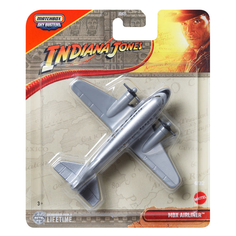 Matchbox Sky Busters Indiana Jones Airliner Toy Plane (JDJ05)