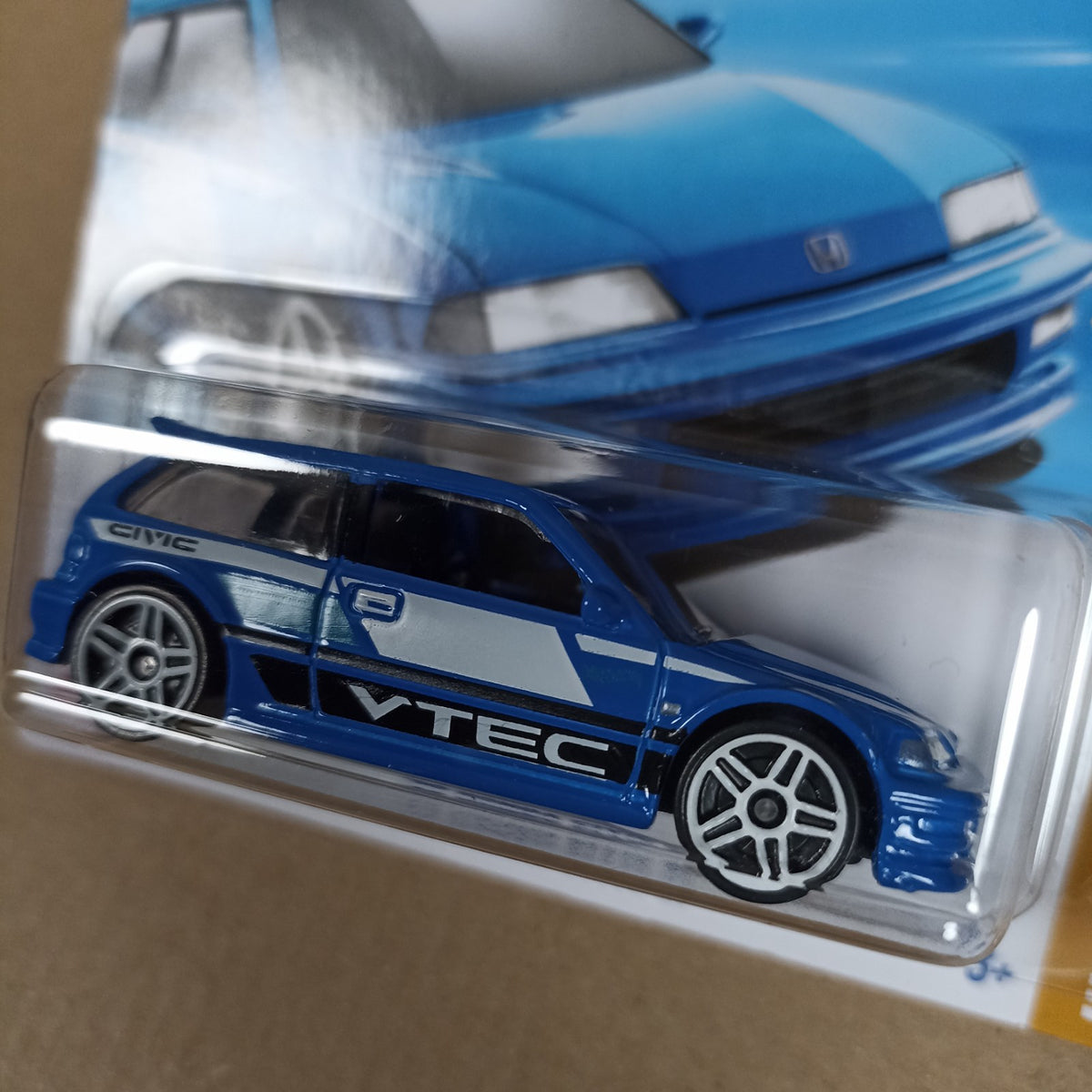 Hot Wheels 90 Honda Civic EF Vtech Blue New 2025 Short Card