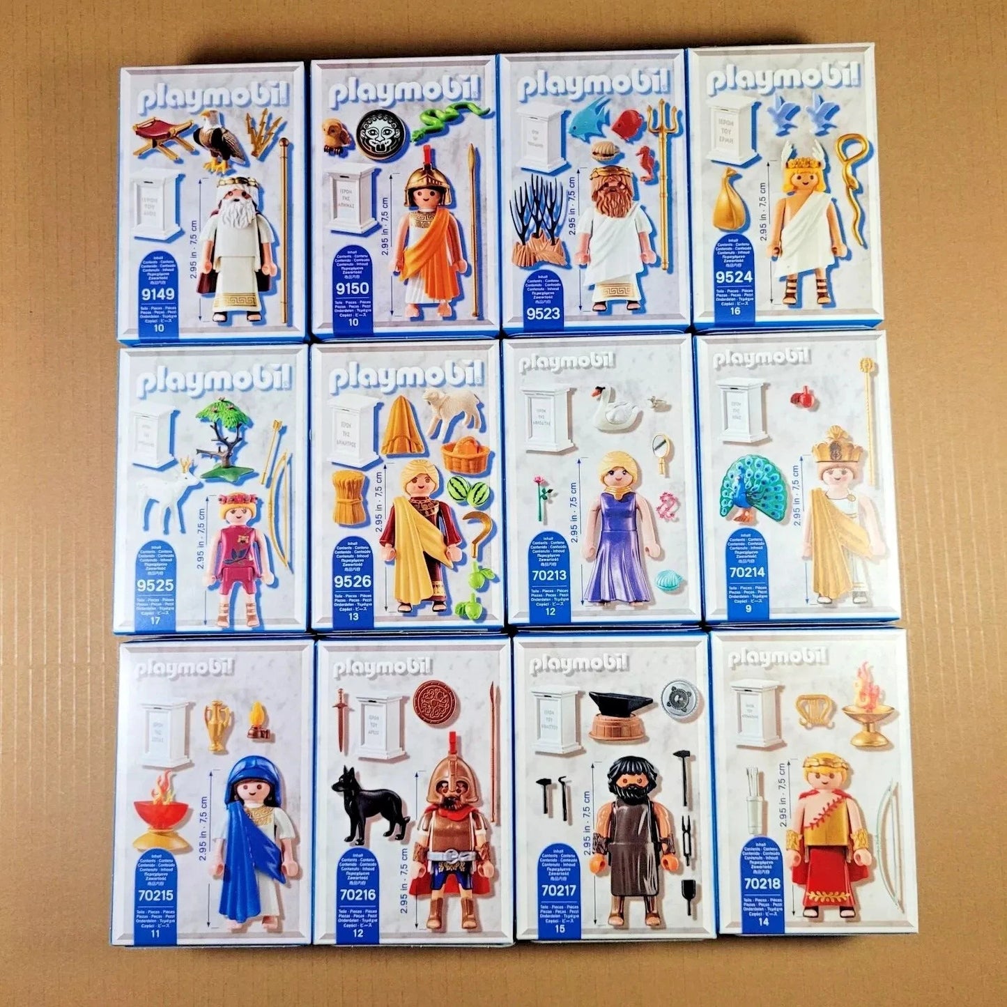 Playmobil History Greek Gods Mythology Full Set 12 With Boxes