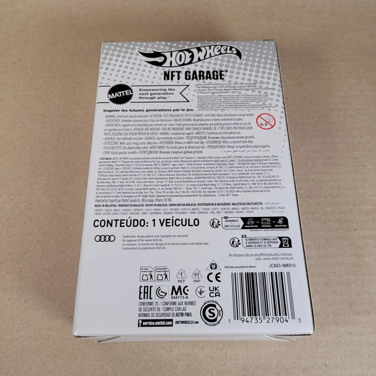 Hot Wheels NFTGarage 84 Audi Sports Quattro Blue