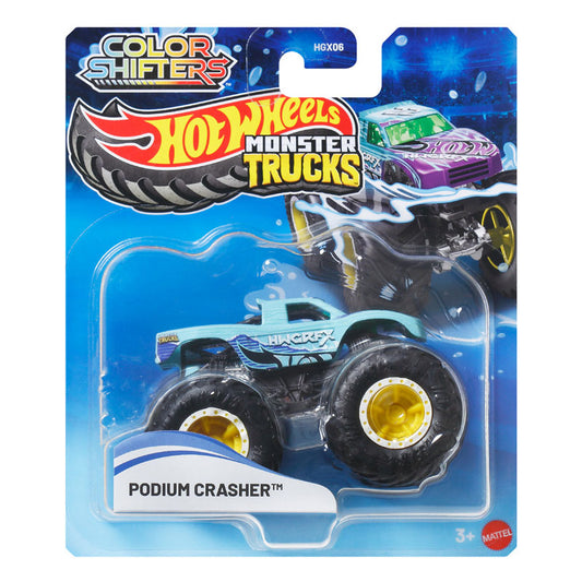 Hot Wheels Monster Trucks Podium Crasher Color Shifters Vehicle (HGX06)