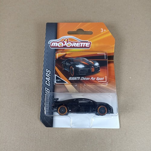 Majorette  Bugatti Chiron Pur Sport Premium Black Orange 2024