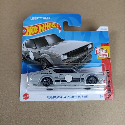 Hot Wheels Nissan Skyline 2000GT-R LBWK 2024 Grey Short Card