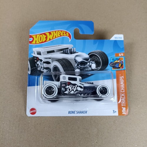 Hot Wheels 2024 Bone Shaker Treasure Hunt White Short Card TH