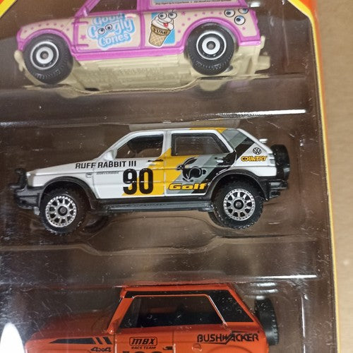 Matchbox 5-Pack MBX Retro 2024 - Mini Van Volkswagen Golf Honda CVCC Beetle 4x4