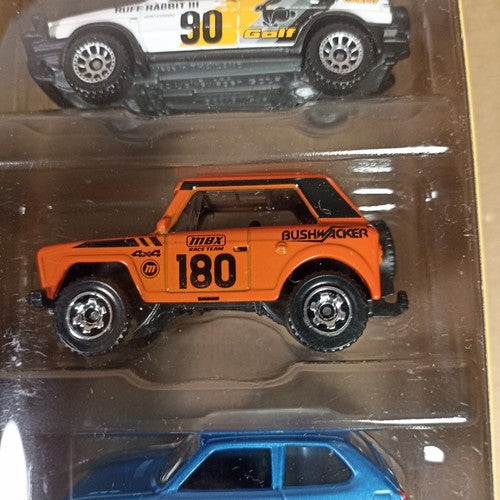 Matchbox 5-Pack MBX Retro 2024 - Mini Van Volkswagen Golf Honda CVCC Beetle 4x4