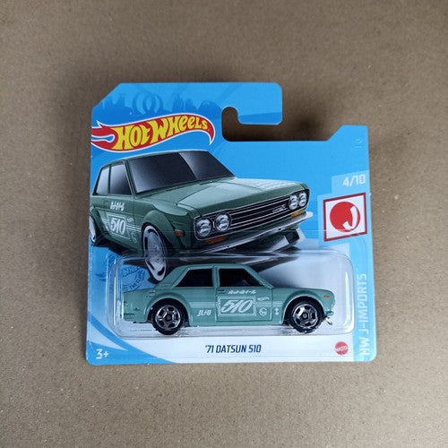 Hot Wheels '71 Datsun 510 HW J-Imports 2021 162 Short Card