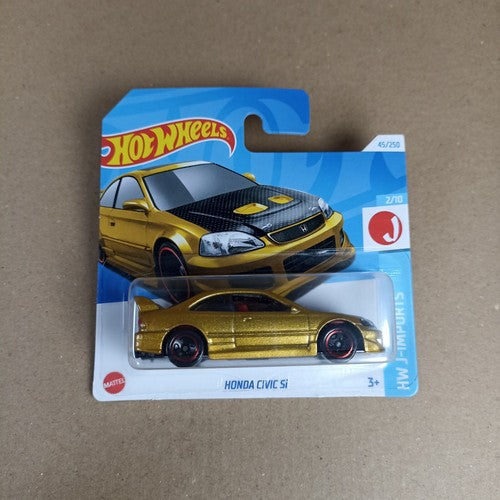 Honda Civic Si Gold Hot Wheels HTC41  2024 J-Imports Japan #45 Short Card