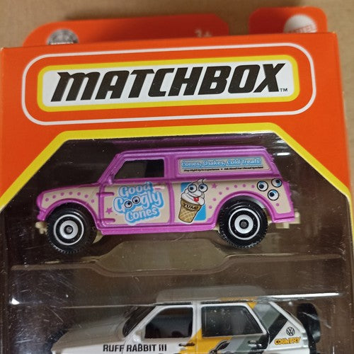 Matchbox 5-Pack MBX Retro 2024 - Mini Van Volkswagen Golf Honda CVCC Beetle 4x4
