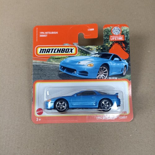Matchbox 1994 Mitsubishi 3000GT #74 Blue Short Card 2024