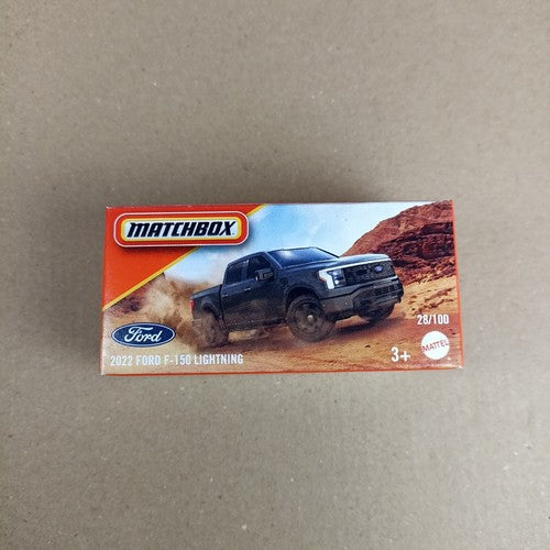 Matchbox 2025 Power Grabs 2022 Ford F-150  Lightning Black