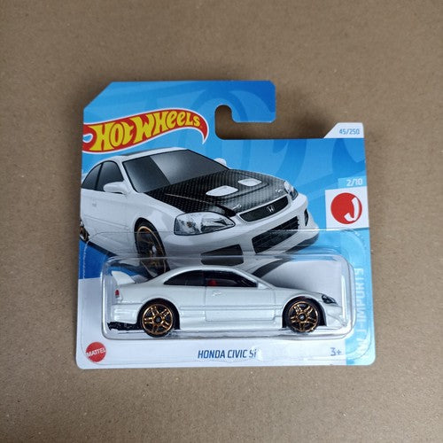 Hot Wheels 2024 Honda Civic Si White J-Imports Short Card
