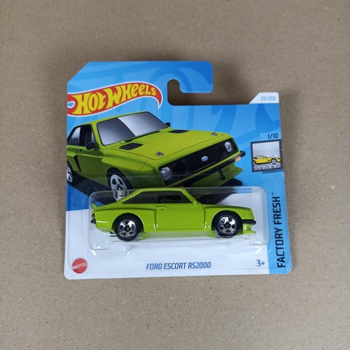 Hot Wheels Ford Escort RS2000 Green 2024 Short Card