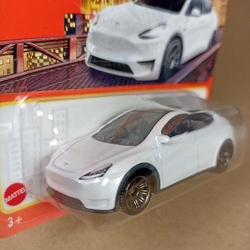 Matchbox Tesla Model Y White 2023 Short Card