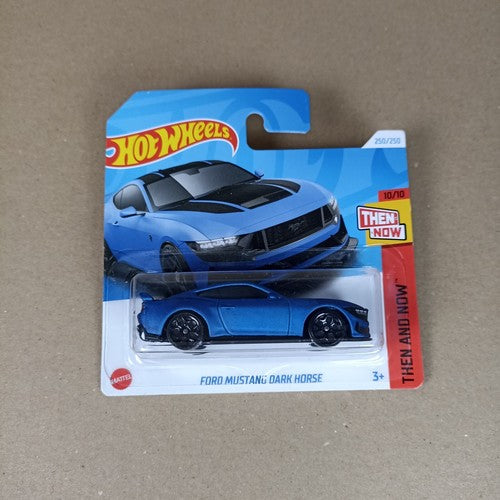 Hot Wheels Ford Mustang Dark Horse Short Card 2025 Then And Now