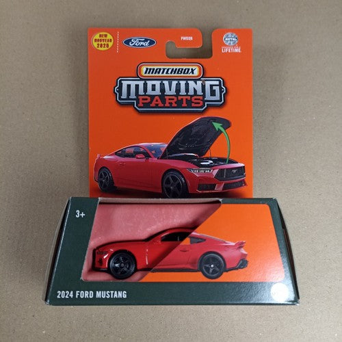 Matchbox Moving Parts 2024 Ford Mustang Rot 2025 - Auf Lager