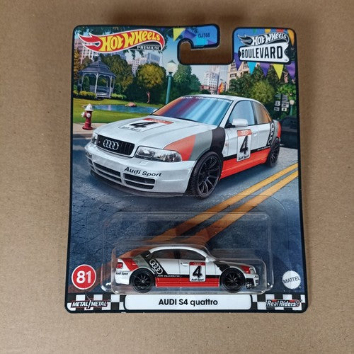 2023 Hot Wheels Boulevard Premium Audi S4 Quattro #81 in Weiß