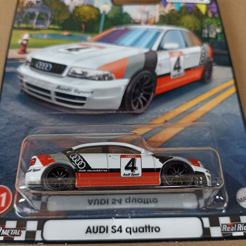 2023 Hot Wheels Boulevard Premium Audi S4 Quattro #81 in Weiß