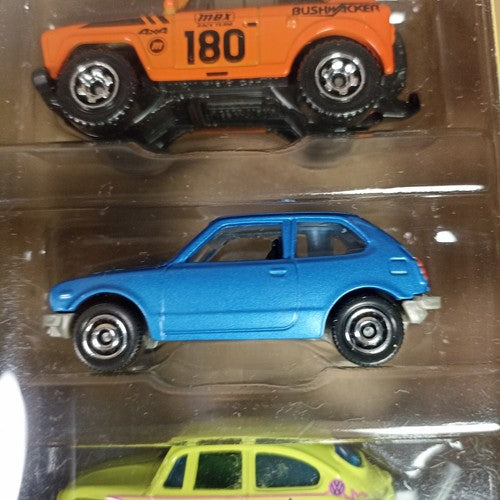 Matchbox 5-Pack MBX Retro 2024 - Mini Van Volkswagen Golf Honda CVCC Beetle 4x4