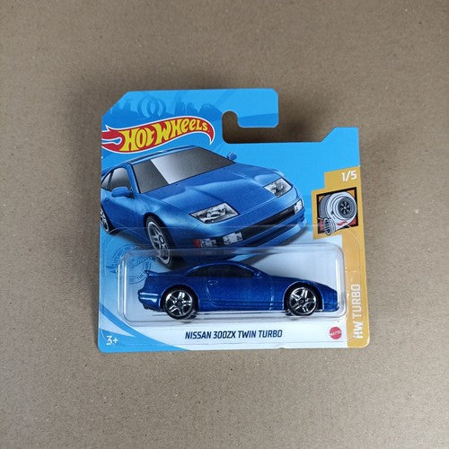 Hot Wheels Turbo Nissan 300ZX Twin Turbo Blue 2022 Short Card