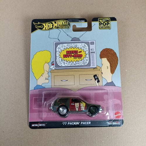 Hot Wheels Premium Pop Culture Beavis and Butt-Head 1:64 ‘77 Packin’ Pacer Car