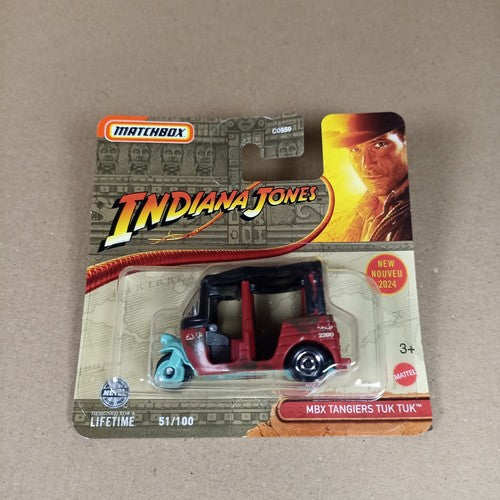 2024 Matchbox MBX Tangiers Tuk Tuk Indiana Jones 51 Short Card