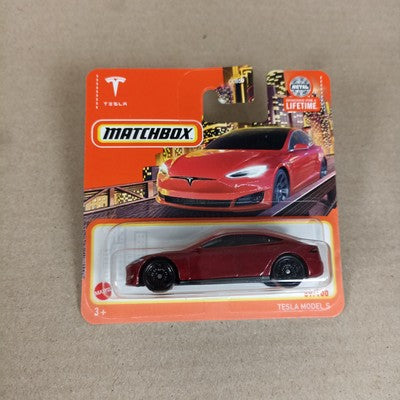 Matchbox Tesla Model S Red #89 2024 Short Card