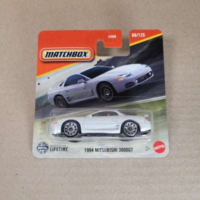 2025 Matchbox 1994 Mitsubishi 3000GT White #88 Mainline Short Card