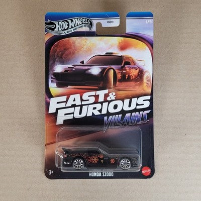 2024 Fast and Furious - Villains - Hot Wheels Diecast Full Set Of 5 Honda S2000