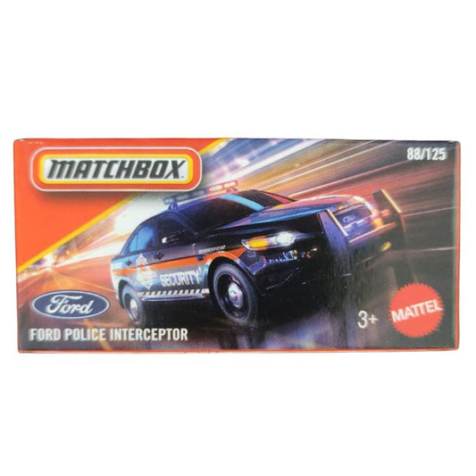 Matchbox Power Grabs Ford Police Interceptor Toy Car (DNK70)