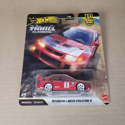 2026 Hot Wheels Car Culture Thrill Climbers Mitsubishi Lancer Evo VI red
