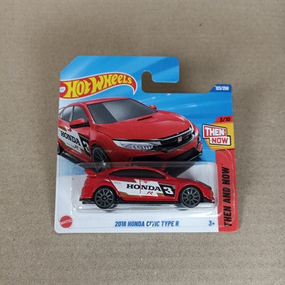 Hot Wheels 2018 Honda Civic Type R 2025 #123 Then & Now Short Card
